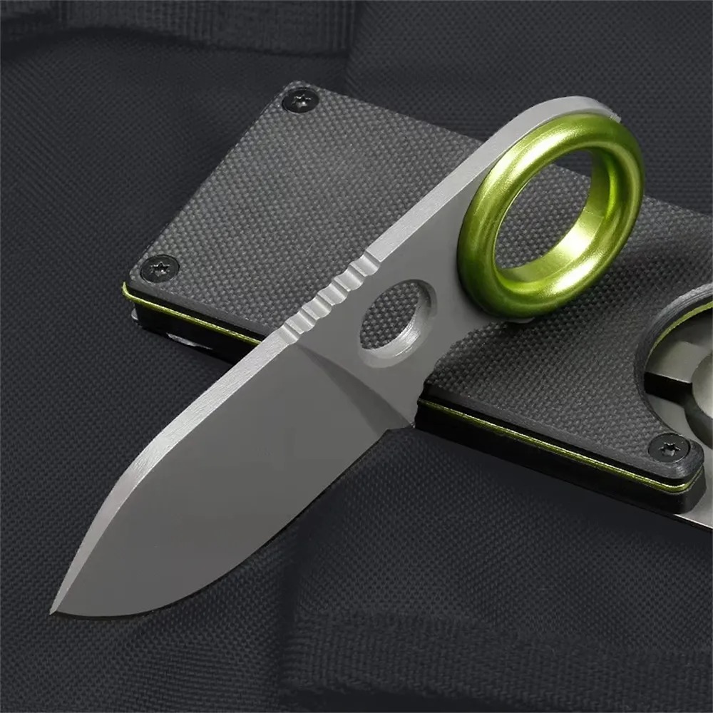 Edc Carry Fixed Blade - Mini Ring Fixed Blade Knife Stainless