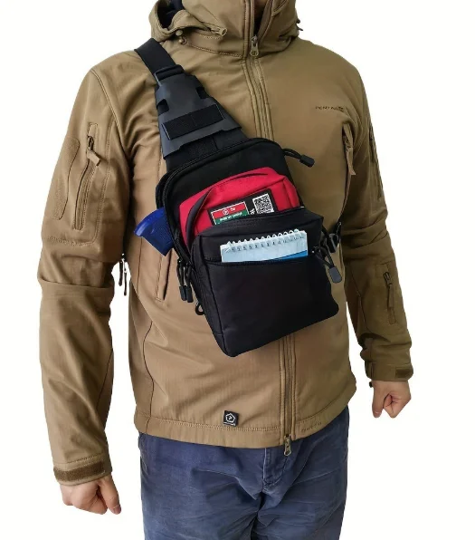Edc Concealed Carry Sling Bag - Tactical Concealed Carry Sling Bag: Quick-Access