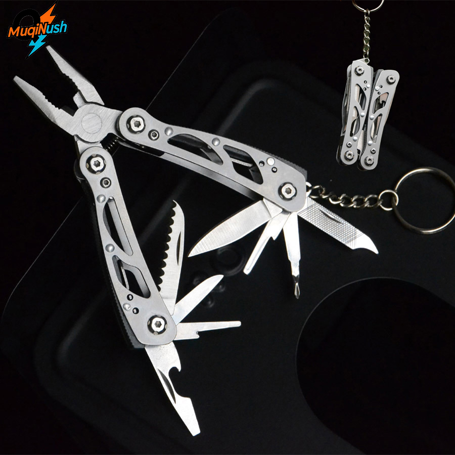 Edc Carry Pliers - MuqiNush 12 In 1 Mini Keychain