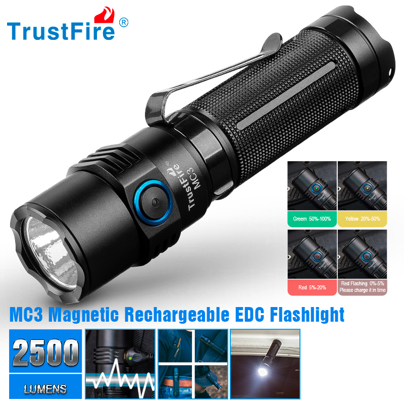Edc Car Carry - Trustfire Mc3 High Power Rechargeable Led