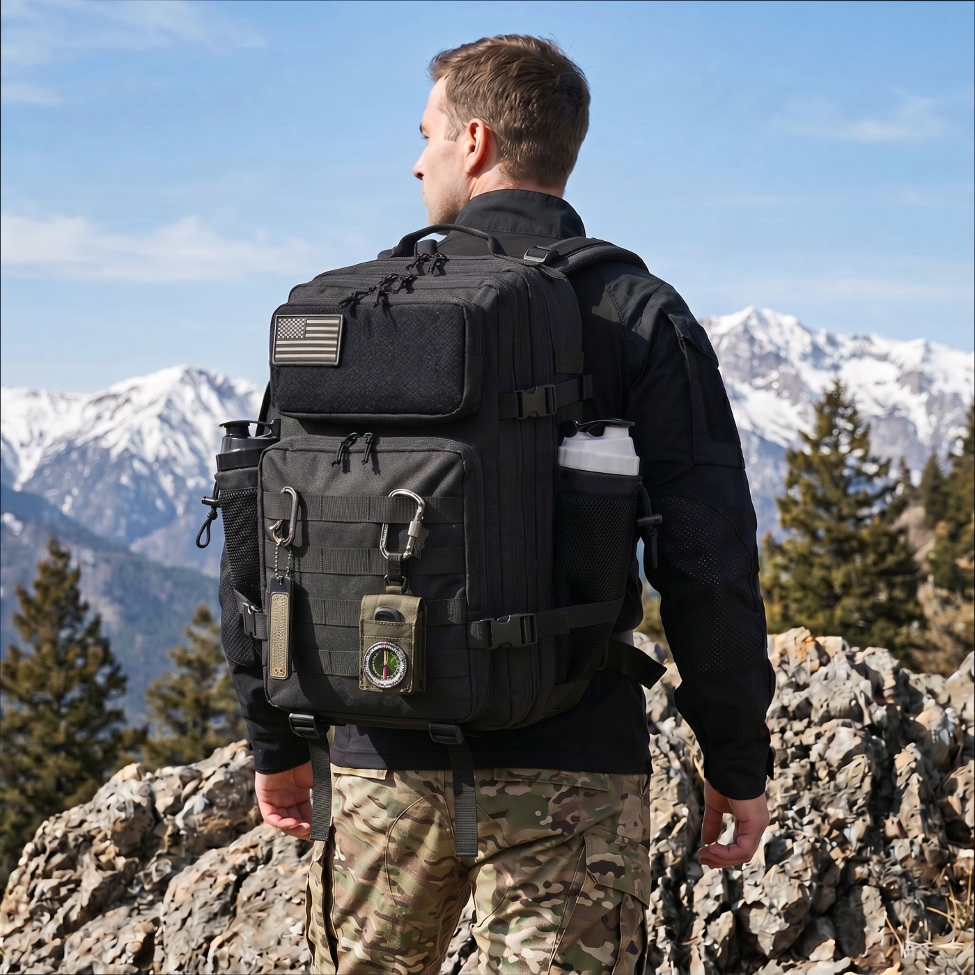 Appendix Carry Edc - 45L Large Capacity Tactical Fishing Backpack