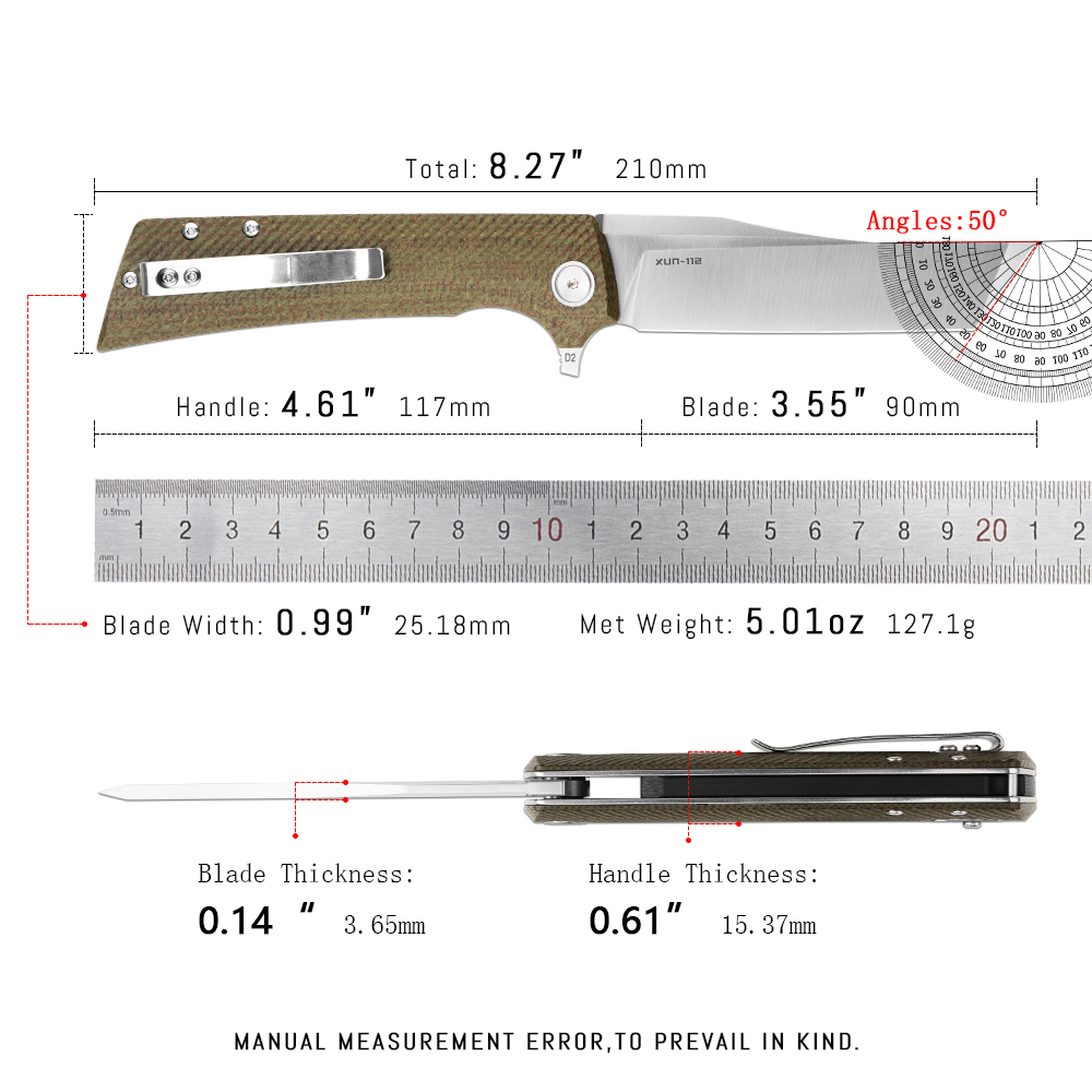 Shooziz XUN112 EDC Folding Kni - Edc Carry For Men 评论和价格