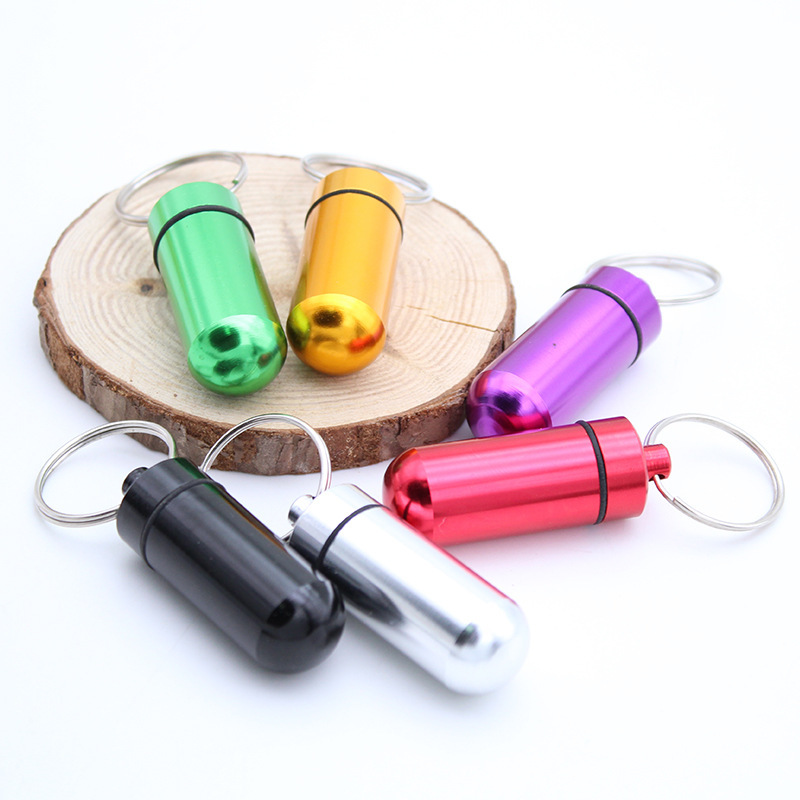 1/5PCS Aluminum Mini Pill Box  - Edc Pill Carry 评论和价格
