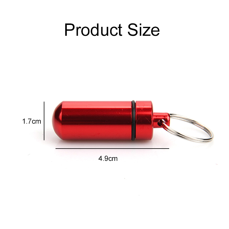 1/5PCS Aluminum Mini Pill Box  - Edc Pill Carry 评论和价格