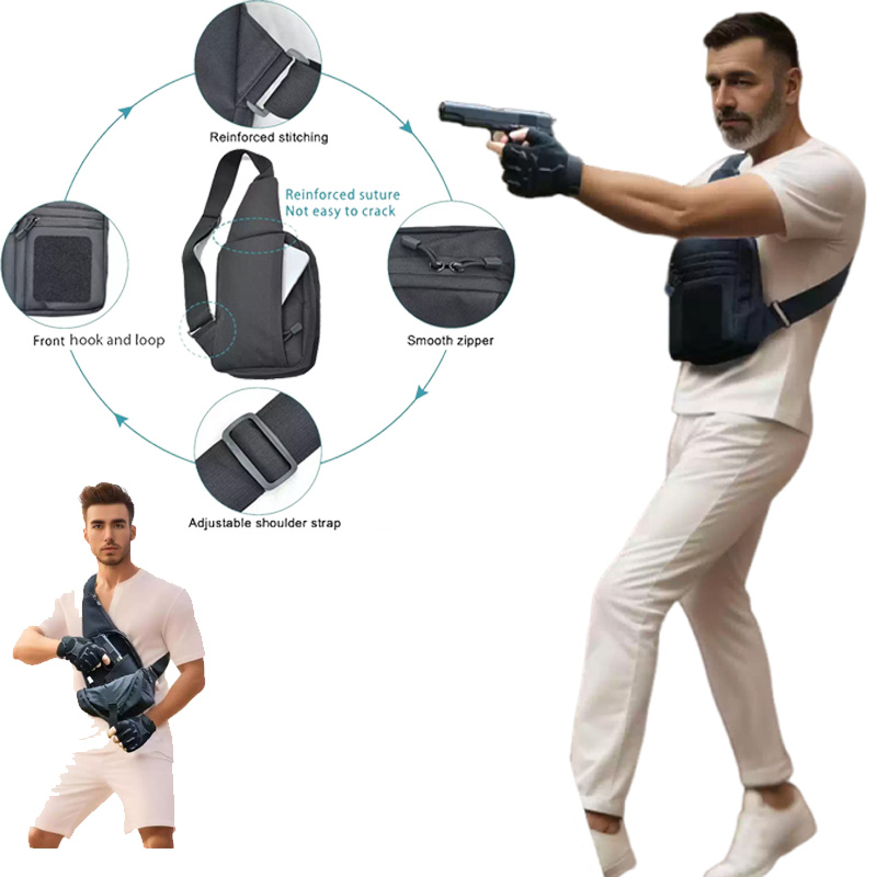 Tactical Pistol Gun Bag Concea - Edc Concealed Carry Sling Bag 评论和价格