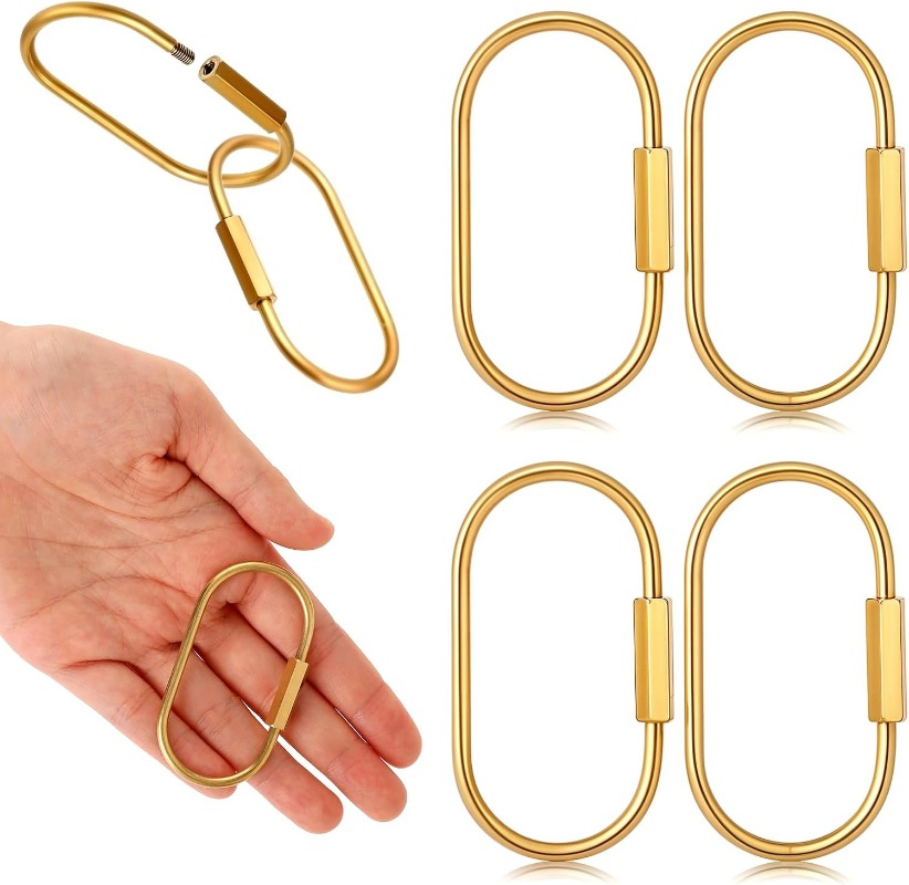 Solid Brass Screw Keychain D-S - Edc Car Carry 评论和价格
