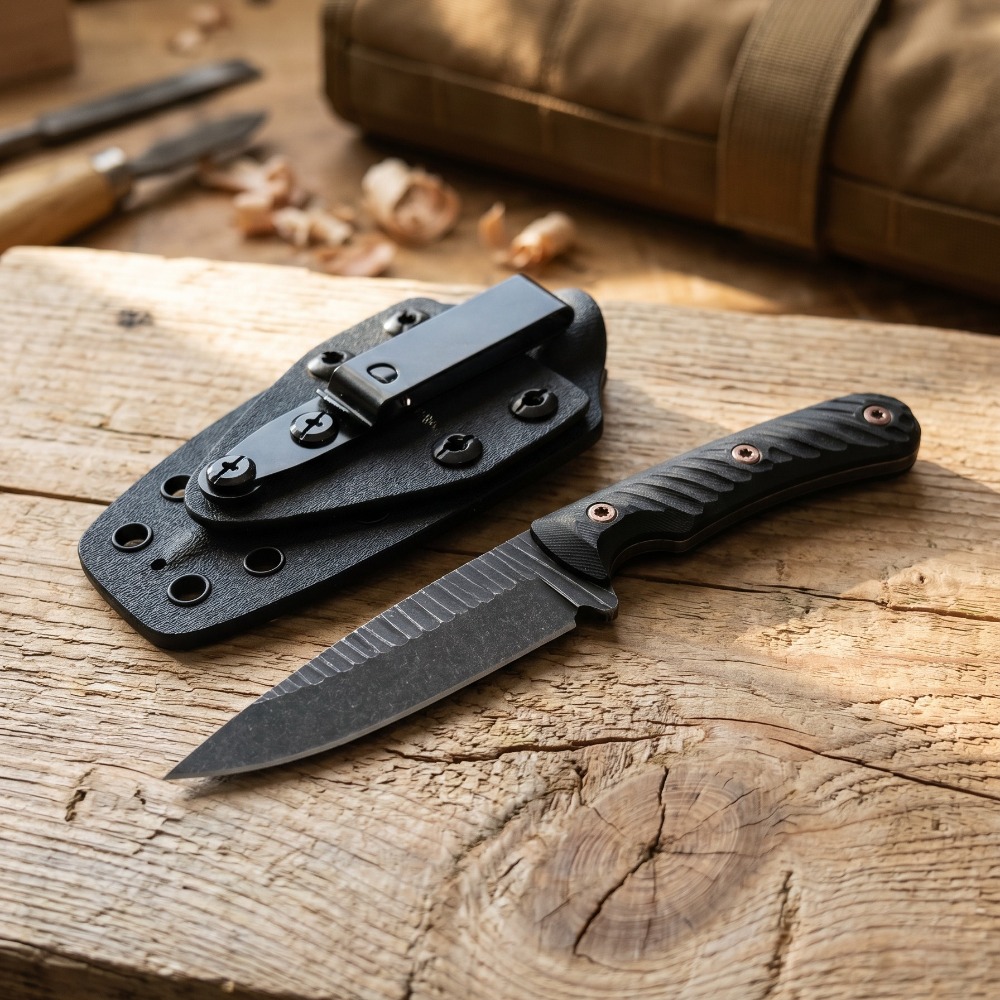 Full Tang Bushcraft Knife D2 B - Edc Carry Fixed Blade 评论和价格