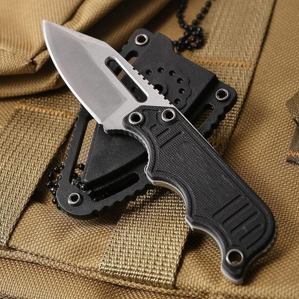 Portable Neck Knife with Kydex - Edc Carry Fixed Blade 评论和价格