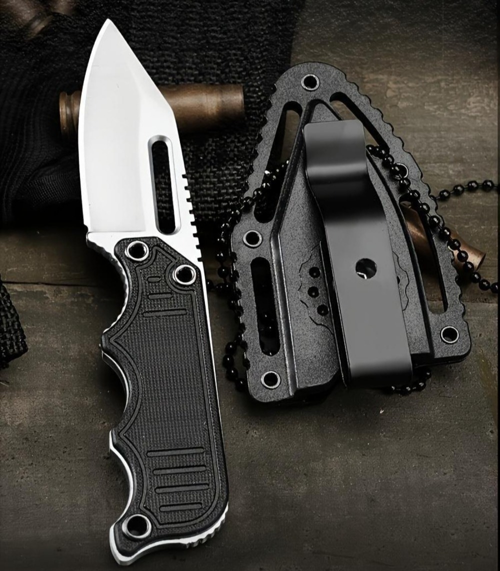 Portable Neck Knife with Kydex - Edc Carry Fixed Blade 评论和价格