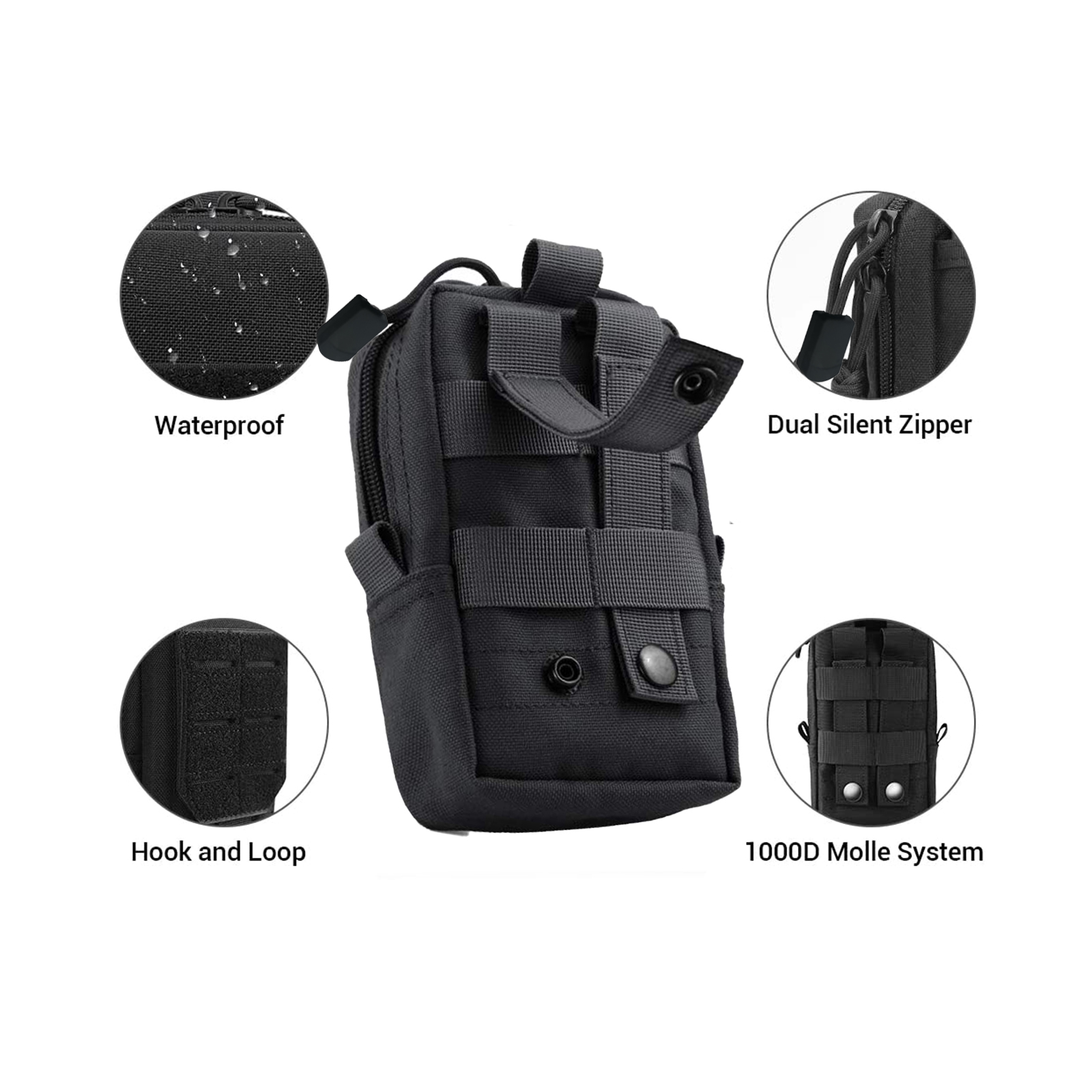 Tactical Molle Pouch Waist Bag - Edc Deep Carry 评论和价格