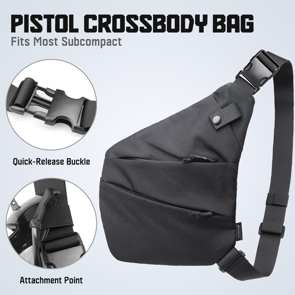 Tactical Concealed Gun Carry B - Edc Concealed Carry Sling Bag 评论和价格