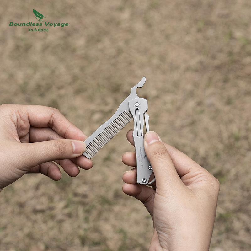 Pure Titanium Folding Comb, Ul - Comb Pocket Titanium 评论和价格