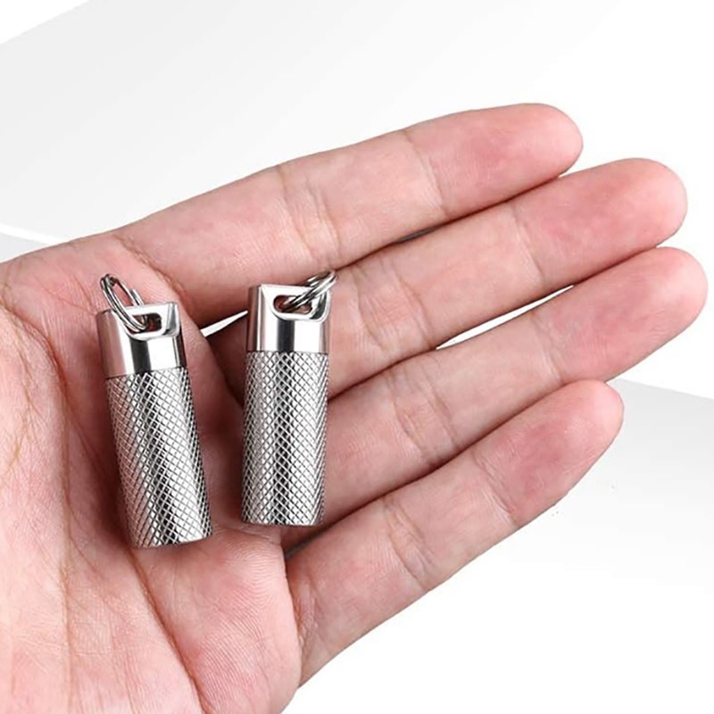 Titanium Alloy Mini Waterproof - Edc Pill Carry 评论和价格