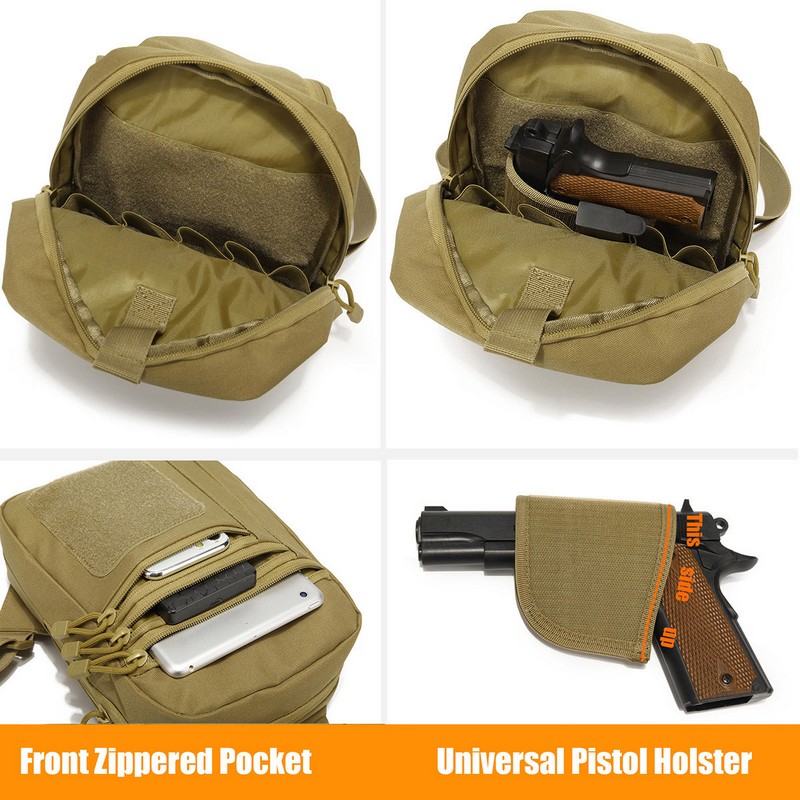 New Tactical Chest Bag Pistol  - Edc Carry Bag For Men 评论和价格