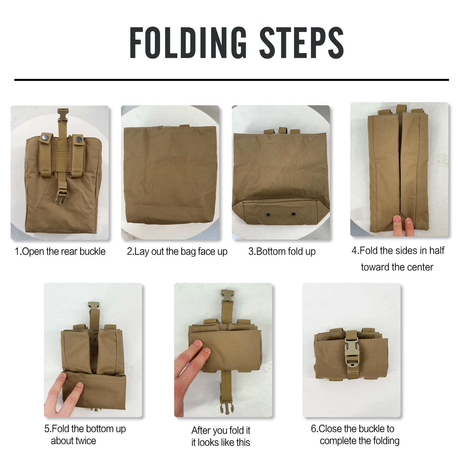 New Molle Folding Dump Drop Ma - Edc Deep Carry 评论和价格