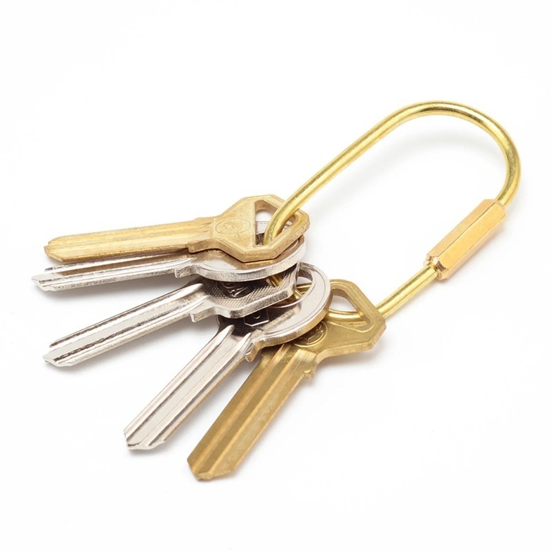 Solid Brass Screw Type D-Ring  - Edc Car Carry 评论和价格