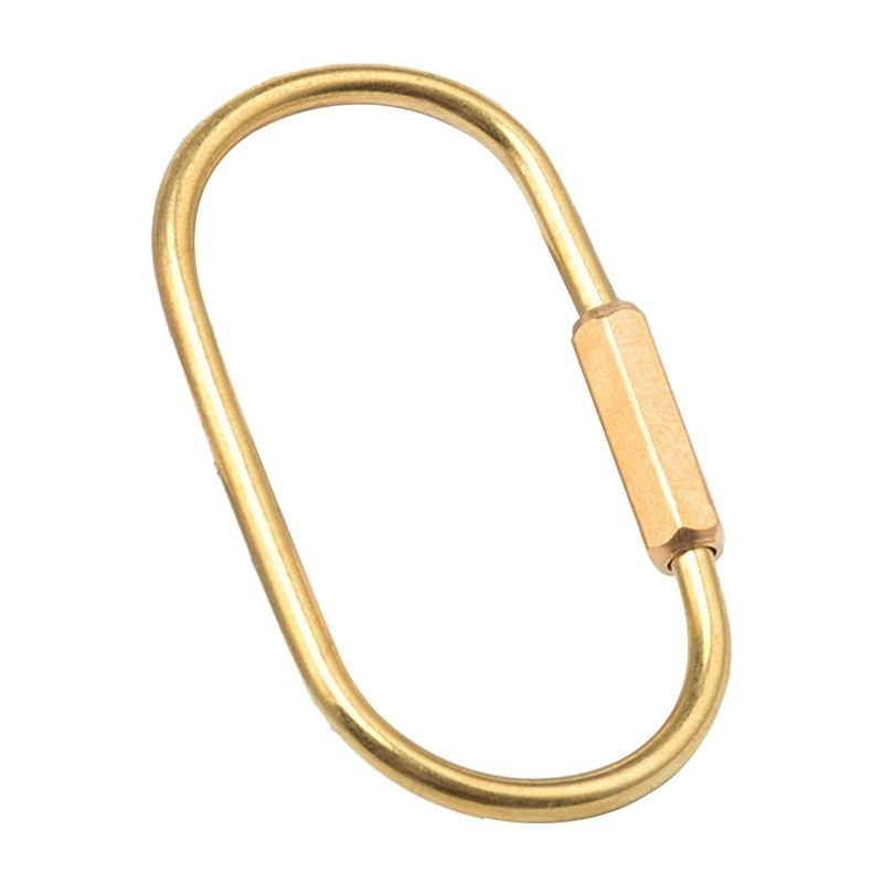 Solid Brass Screw Type D-Ring  - Edc Car Carry 评论和价格
