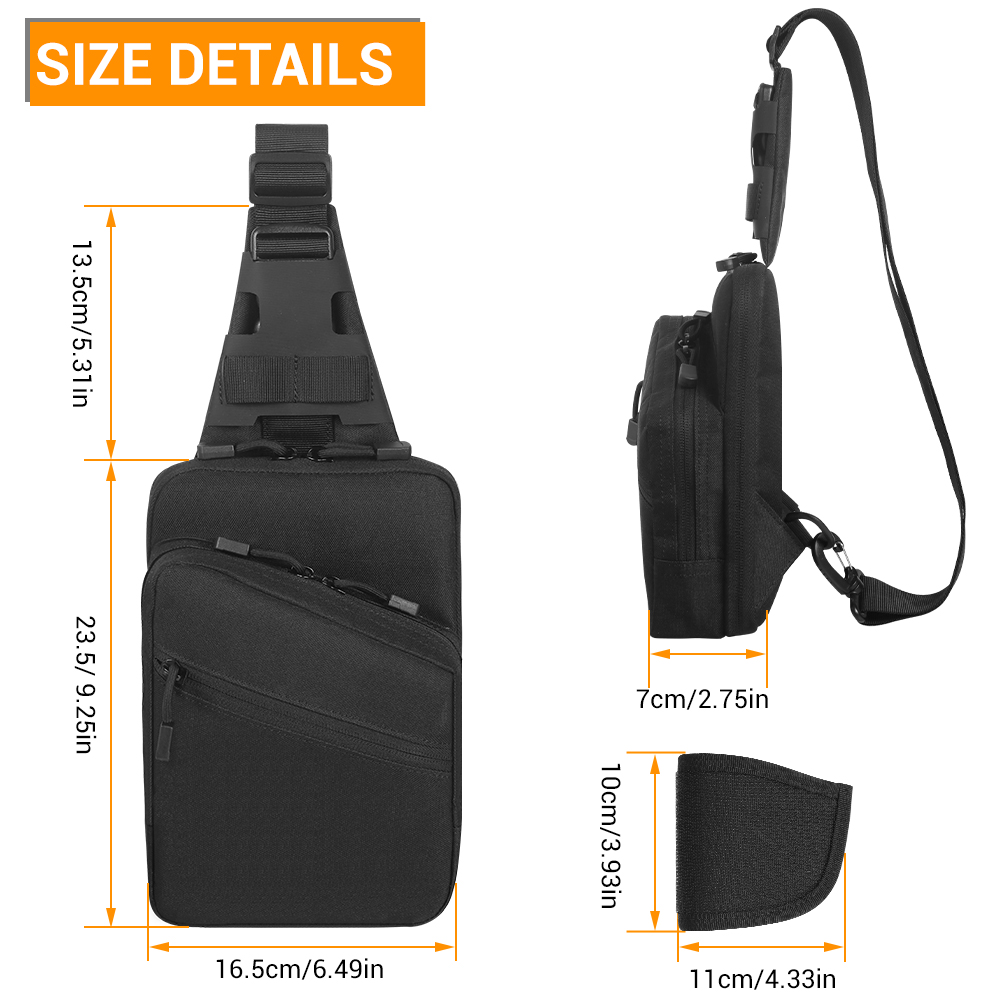 Tactical Pistol Bag Concealed  - Edc Concealed Carry Sling Bag 评论和价格