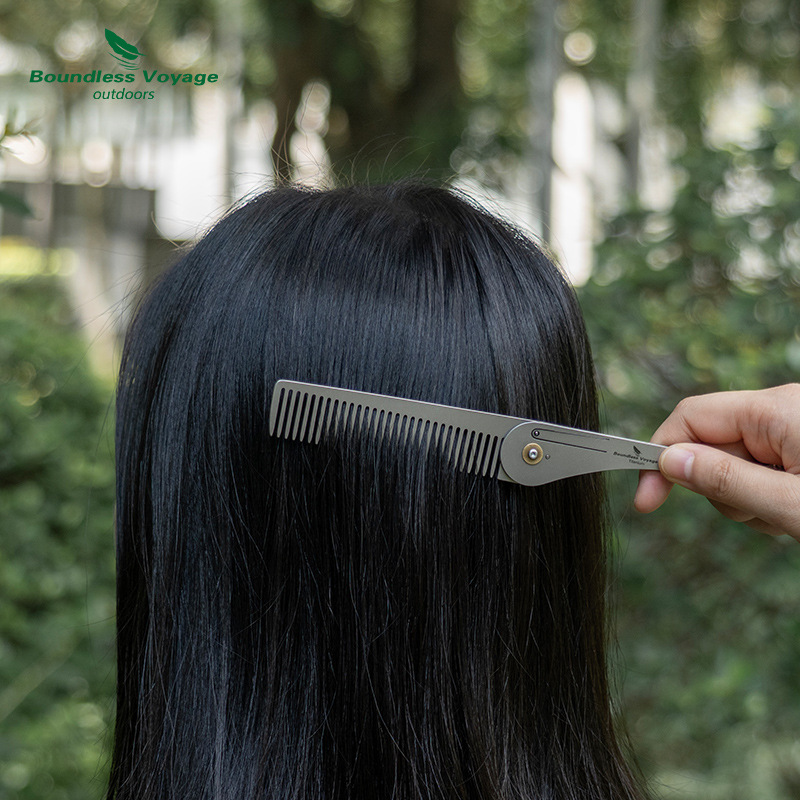 Pure Titanium Anti-Static Fold - Comb Pocket Titanium 评论和价格